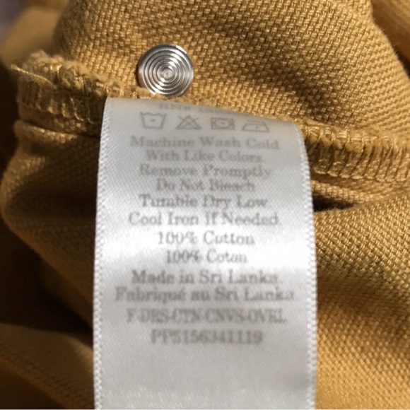 Everlane The Canvas Overalls in Mustard - Picture 7 of 7